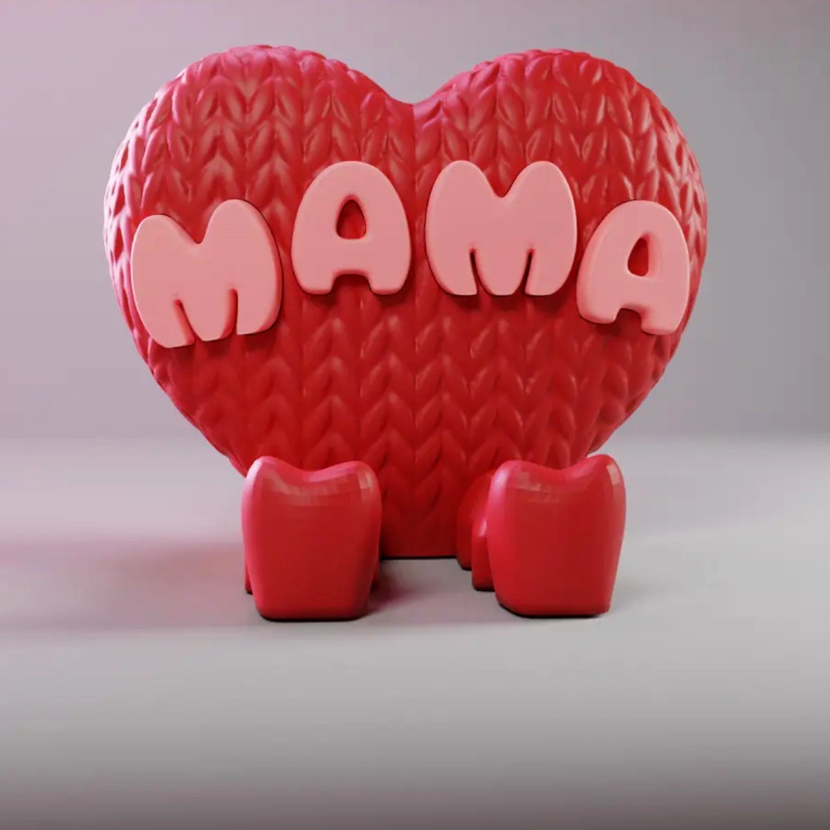 Corazón MAMA con piernitas articuladas